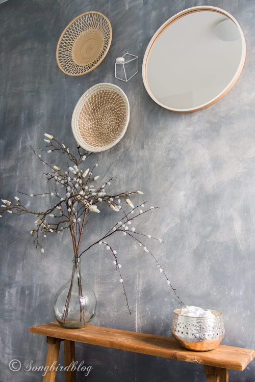 Faux Concrete Wall Using Paint Via Songbird