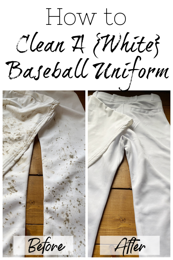 Tips and Tricks to Cleaning a (White) Baseball Uniform