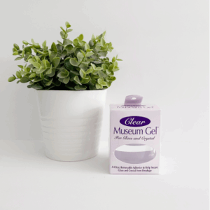 Museum Gel next to potted plant