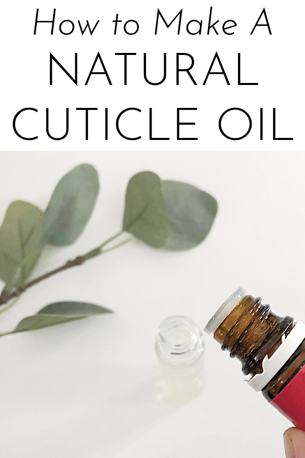 Adding essential oil to a homemade cuticle oil