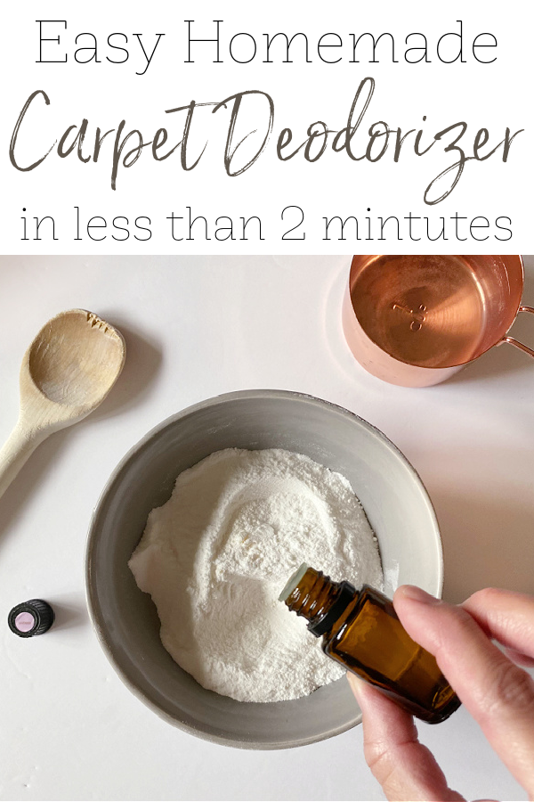 Easy Homemade Carpet Freshener using natural ingredients that will make carpet smell good.