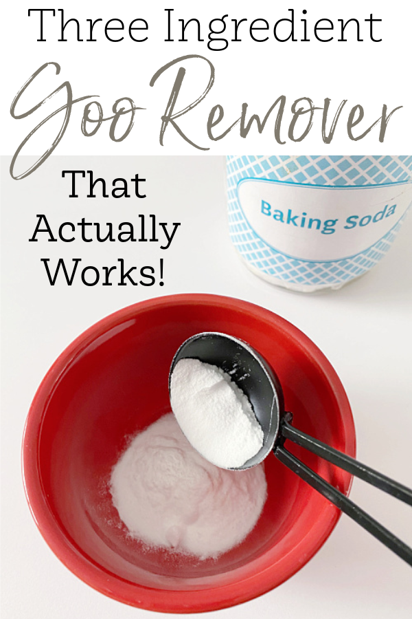 Adding Baking Soda to Natural Goo Remover Recipe