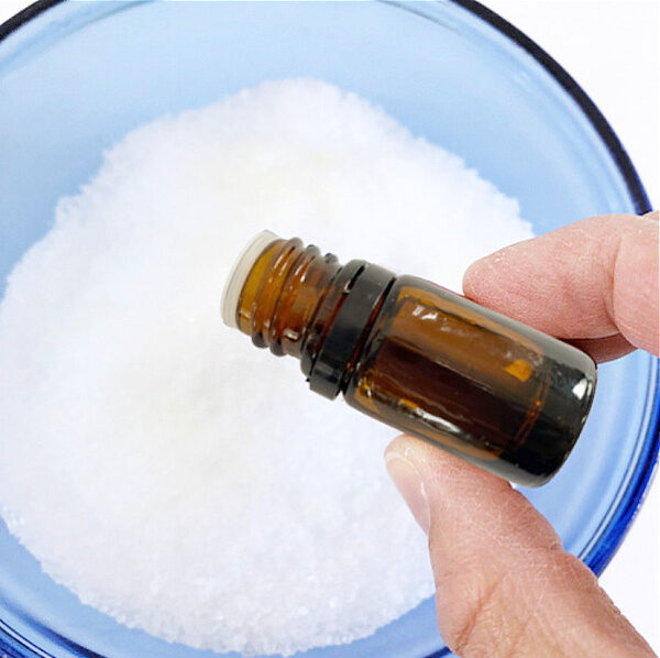 Adding essential oil to a homemade foot soak recipe