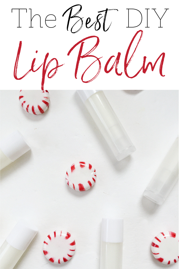 Homemade lip balm