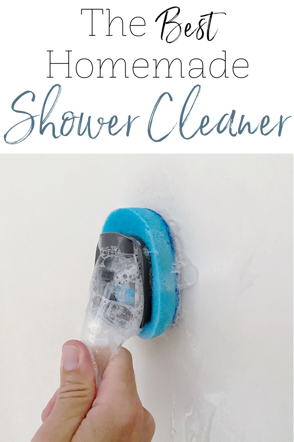 Cleaning shower with DIY shower cleaner