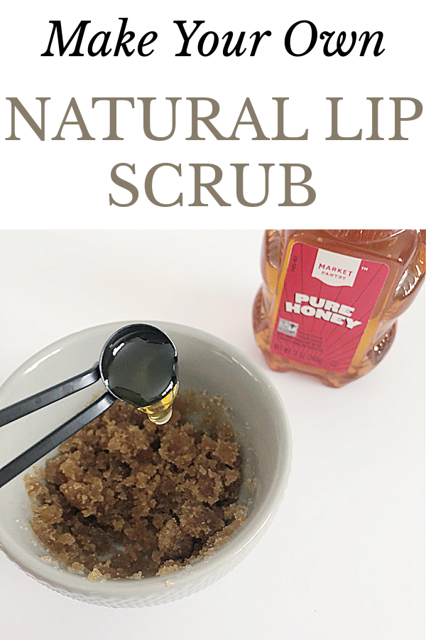 Adding honey to a homemade lip scrub