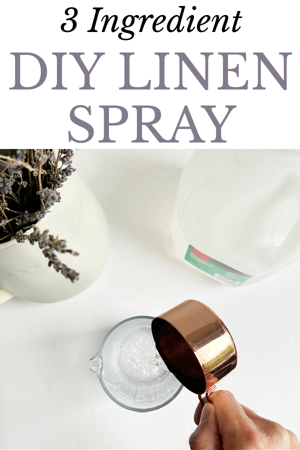 Adding distilled water to a linen spray recipe