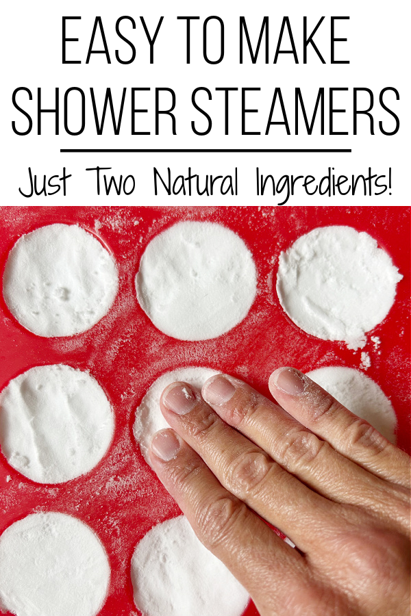 Pressing DIY Shower Steamer mixture into a silicone mold