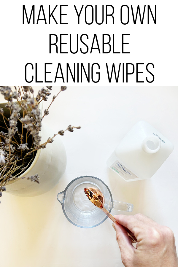 Adding rubbing alcohol to DIY cleaning wipes