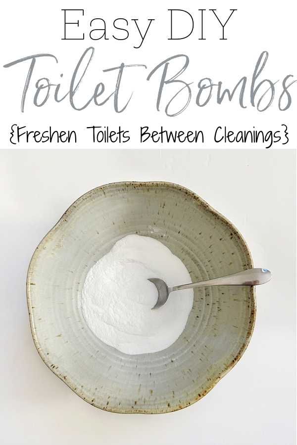 Bowl with baking soda and citric acid to make DIY Toilet Bombs