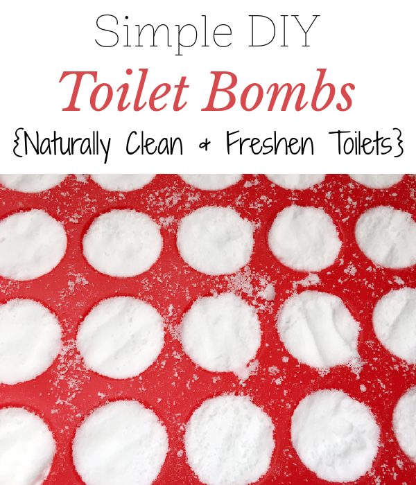 Homemade toilet bombs in silicone mini muffin tray to dry