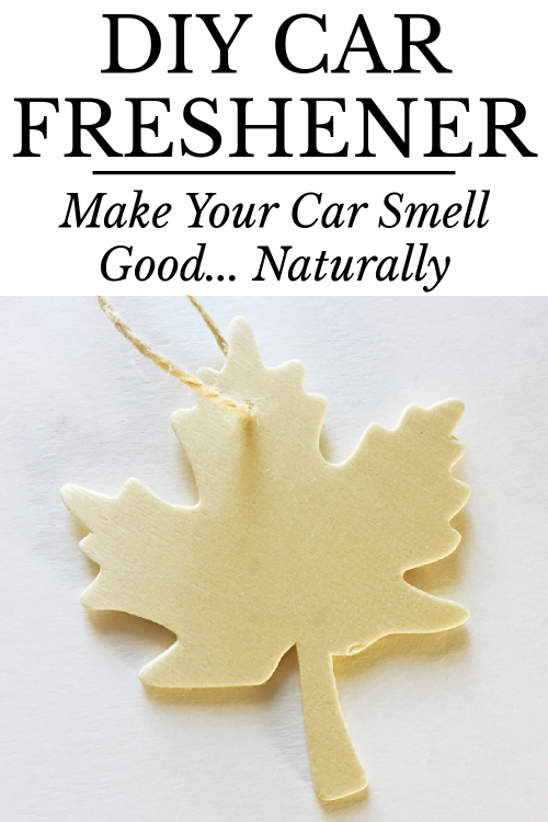 Leaf shaped wood ornament made into a natural car freshener