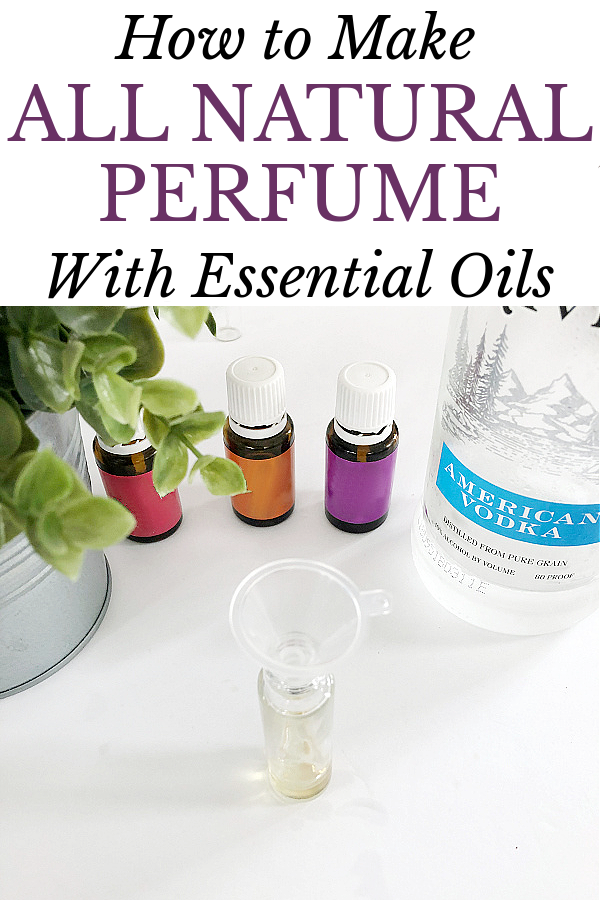 Adding vodka to small glass spray bottle to make a natural perfume