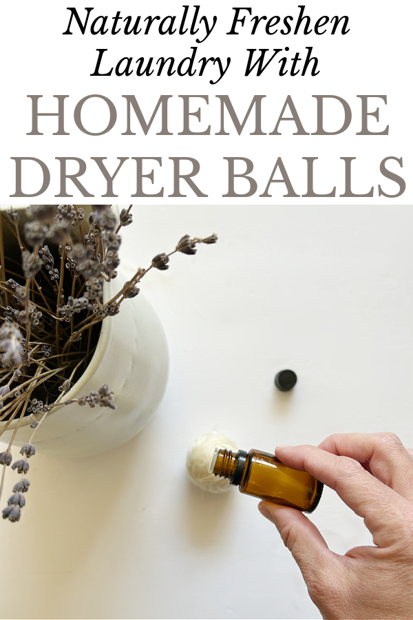 Adding essential oil to a dryer ball