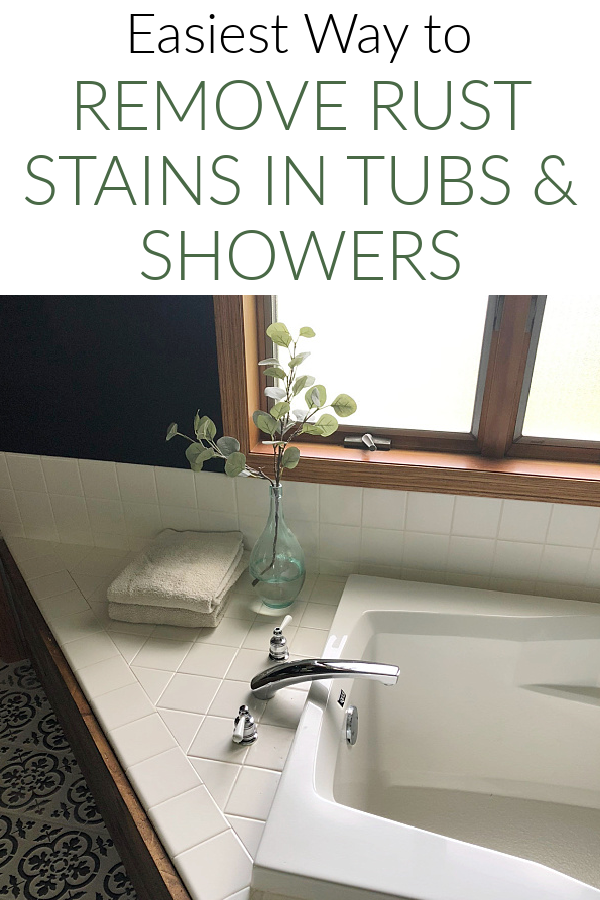 vintage enamel bathtub rust removal hydrogen peroxide vinegar cotton ball