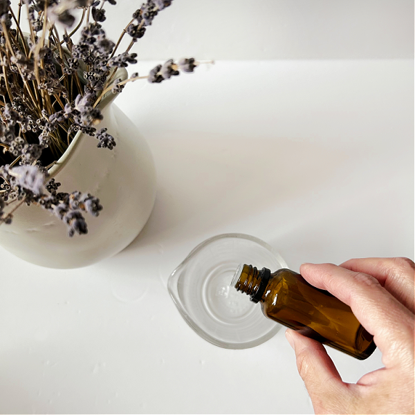 Adding essential oil to cleaning recipe