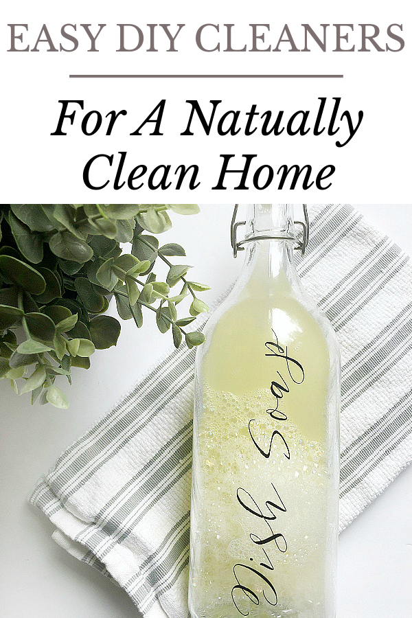 DIY Dish Soap made with natural ingredients and enhanced with essential oils