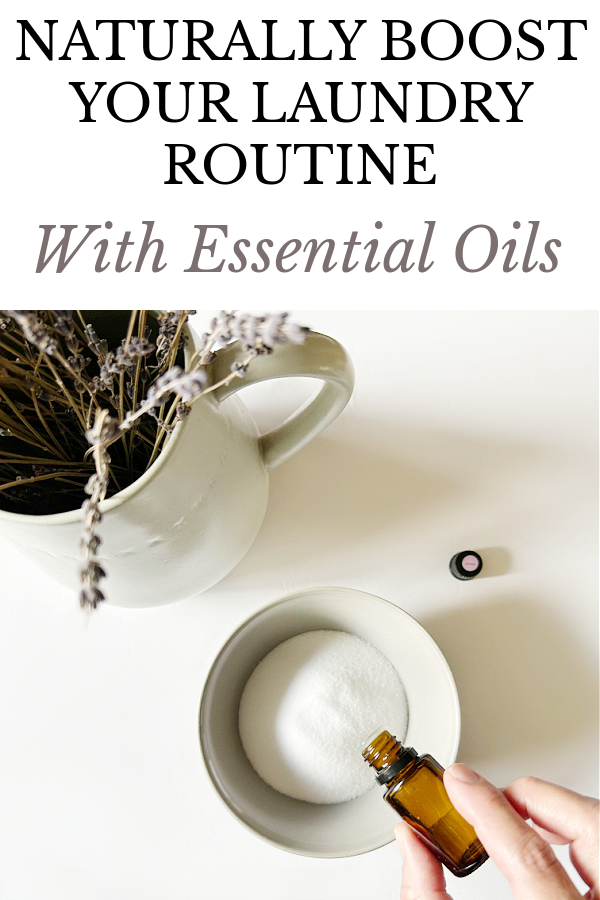 Adding essential oil to DIY Laundry Scent Booster
