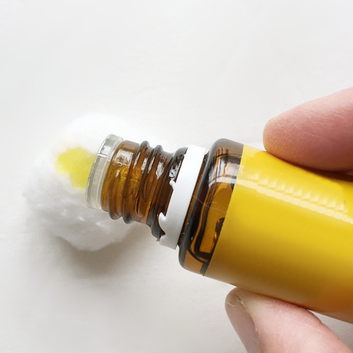 Lemon essential oil used as a natural degreaser