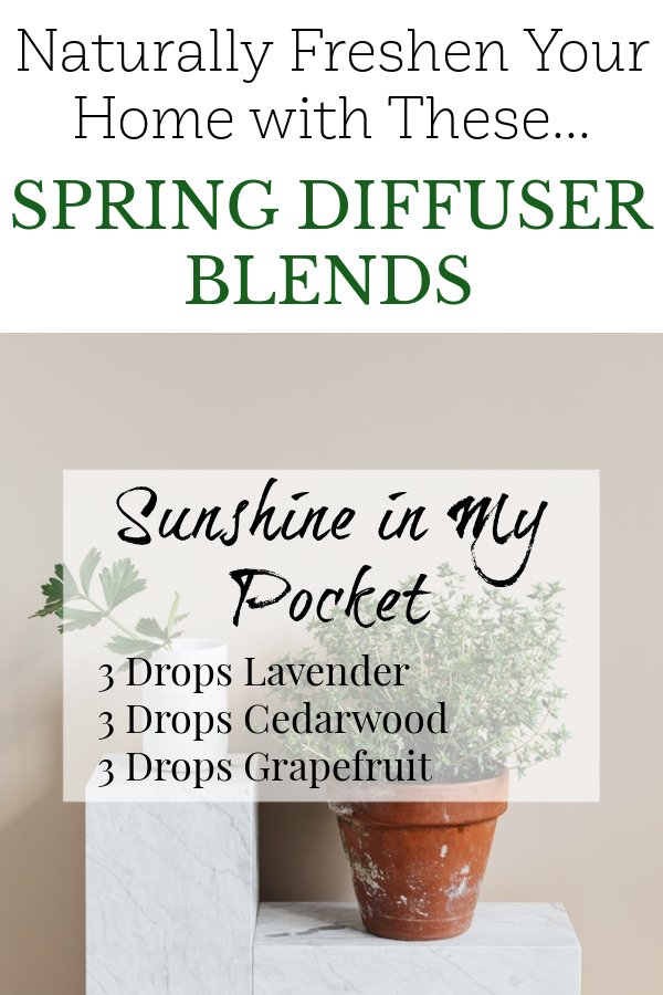 Spring Diffuser Blend using lavender, cedarwood and grapefruit