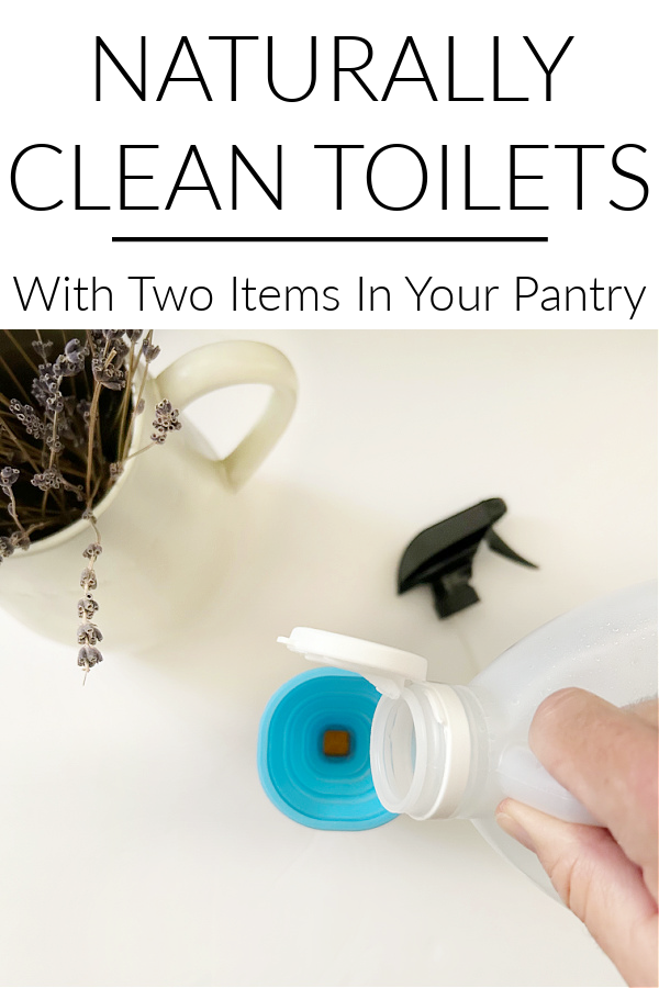 Pouring vinegar into a spray bottle using a silicone funnel