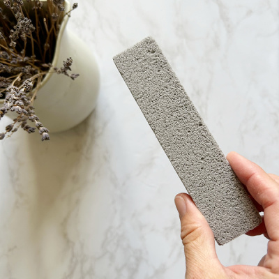 Pumice stone to clean glass stovetop