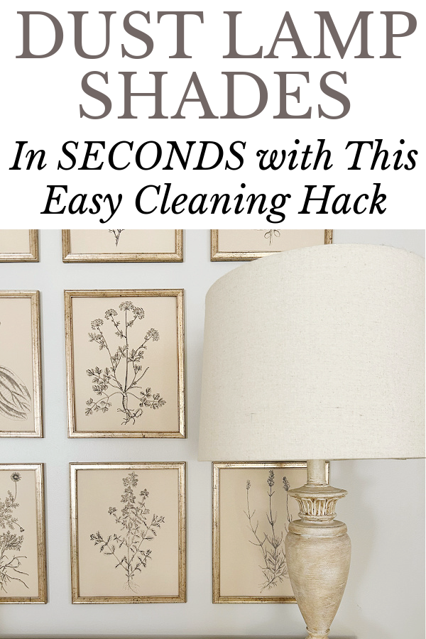 Lamp on dresser with framed florals in background