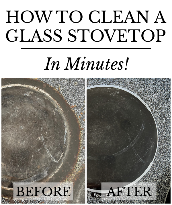 Before and after of burner cleaned with pumice stone