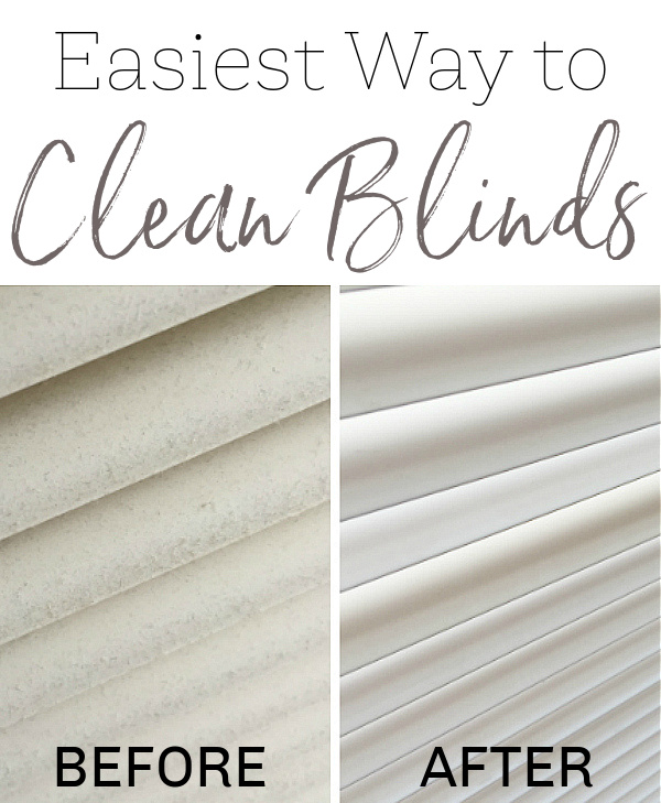 Easiest way to clean blinds: mini blinds and wood blinds