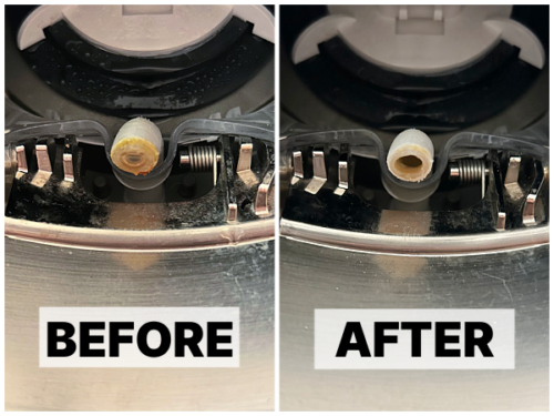 How to Clean A Refrigerator Water Dispenser & Drip Tray - Lemons ...