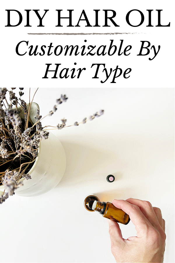 Adding essential oil to a DIY hair oil recipe