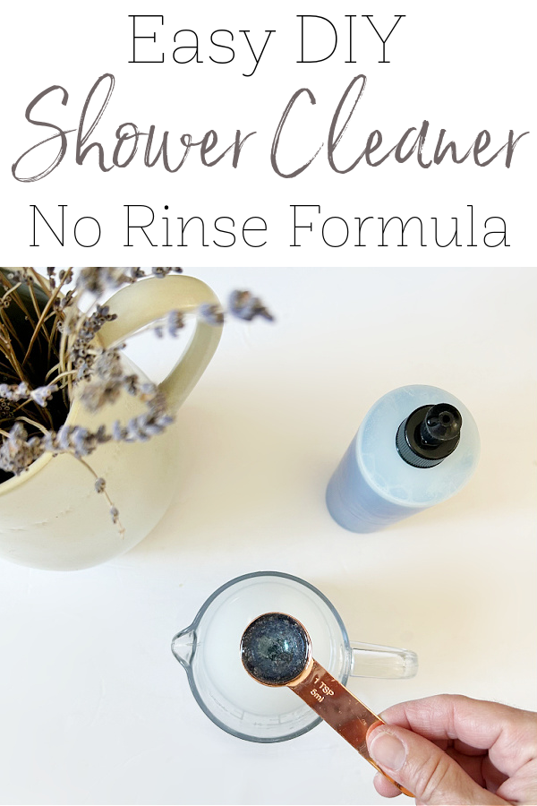 Adding dish soap to daily shower cleaner spray
