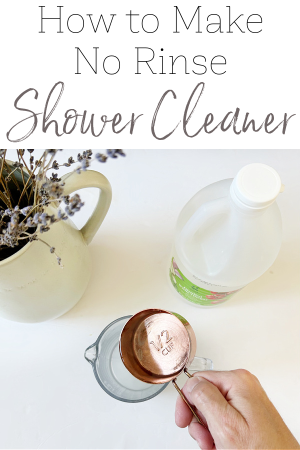 Adding vinegar to a natural daily shower cleaner