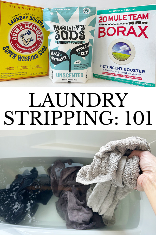 Ingredients needed for laundry stripping