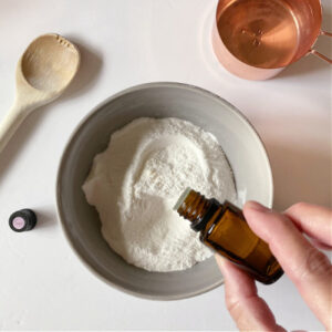 Adding essential oil to homemade carpet deodorizer