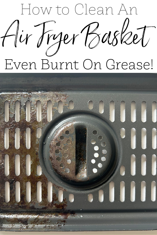 Before and After Cleaning An Air Fryer Grate