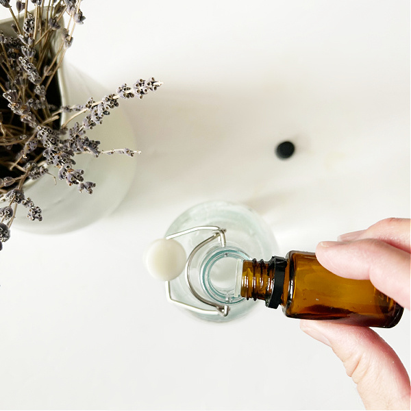 Adding essential oil to DIY Fabric Softener