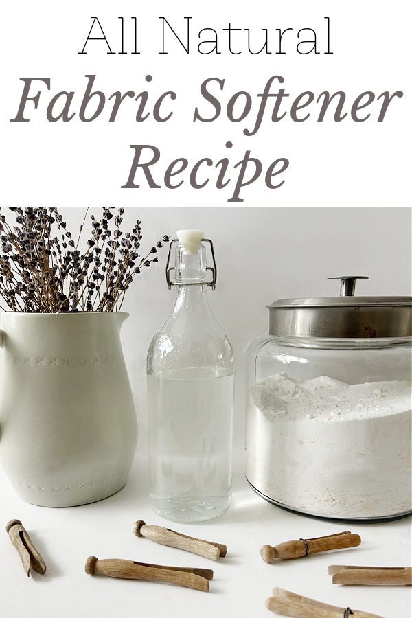 Natural DIY Fabric Softener with homemade laundry detergent