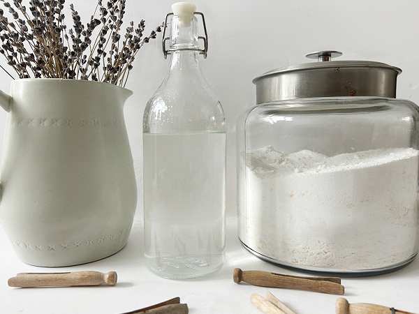 Natural Homemade Fabric Softener made with vinegar and essential oil
