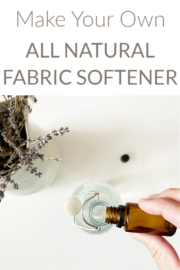 Adding essential oil to a DIY natural fabric softener recipe