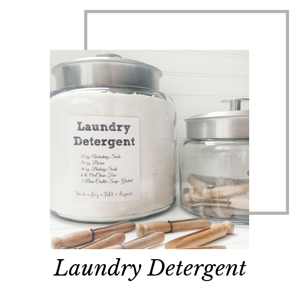 DIY Laundry Detergent in a glass cansiter